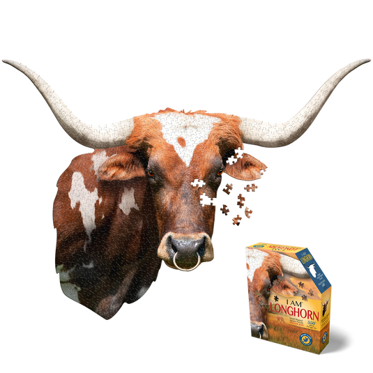 I Am Longhorn 550 Piece Puzzle by Madd Capp Main Puzzle