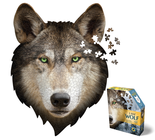I Am Wolf 550 Piece Puzzle by Madd Capp Main Puzzle