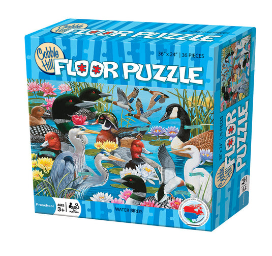 Water Birds 36 Piece Floor Jigsaw Puzzle by Cobble Hill - 1