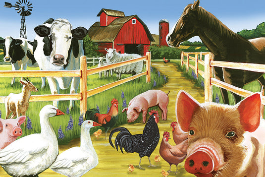 Welcome to the Farm 35 Piece Jigsaw Puzzle by Cobble Hill