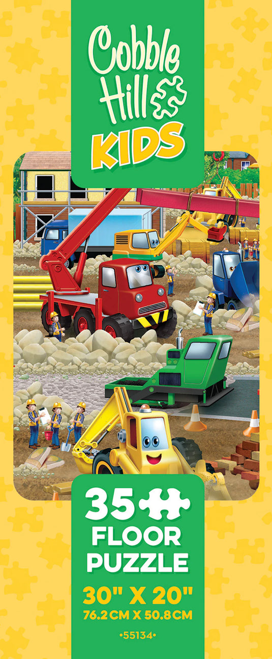 Construction Zone 35 Piece Jigsaw Puzzle by Cobble Hill