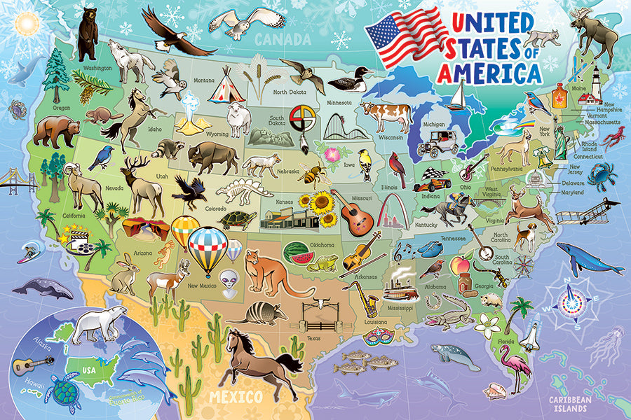 Map of Canada 35 Piece Floor Jigsaw Puzzle by Cobble Hill