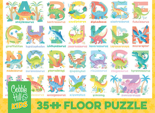 Dinosaur Alphabet (35pc) 35 Piece Jigsaw Puzzle by Cobble Hill