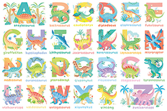 Dinosaur Alphabet (35pc) 35 Piece Jigsaw Puzzle by Cobble Hill