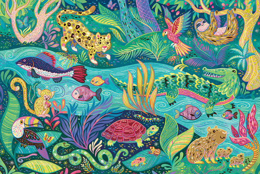In the Rainforest (35pc) 35 Piece Jigsaw Puzzle by Cobble Hill