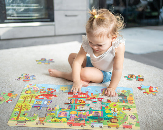 Friendly Neighbors (35pc) 35 Piece Jigsaw Puzzle by Cobble Hill