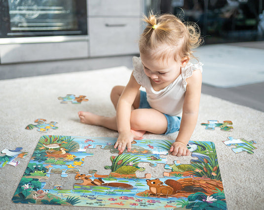 Beaver and Friends (35pc) 35 Piece Jigsaw Puzzle by Cobble Hill