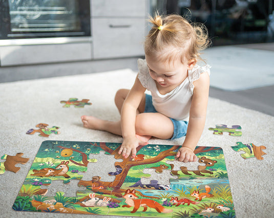 Bear and Friends (35pc) 35 Piece Jigsaw Puzzle by Cobble Hill