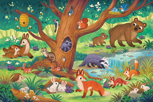Bear and Friends (35pc) 35 Piece Jigsaw Puzzle by Cobble Hill