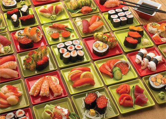 Sushi Sushi Sushi 1000 Piece Modular Jigsaw Puzzle by Cobble Hill - 2