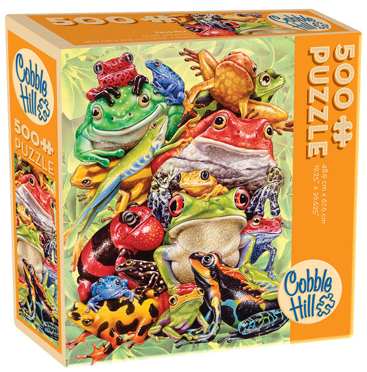 Frog Pile 500 Piece Modular Jigsaw Puzzle by Cobble Hill - 1