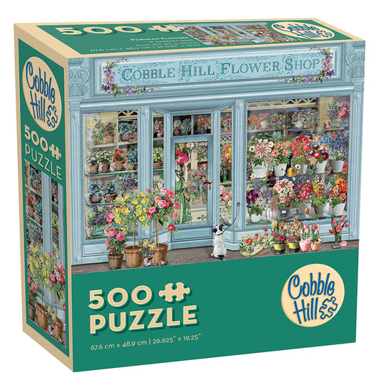 Parisian Flowers 500 Piece Modular Jigsaw Puzzle by Cobble Hill - 1