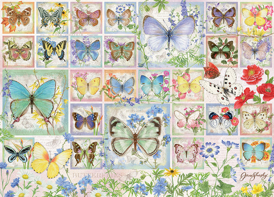 Butterfly Tiles 1000 Piece Modular Jigsaw Puzzle by Cobble Hill - 2