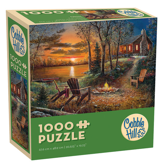 Fireside 1000 Piece Modular Jigsaw Puzzle by Cobble Hill - 1