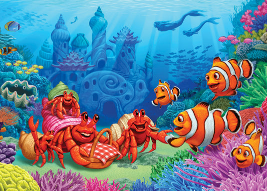 Clownfish Gathering 35 Piece Tray Jigsaw Puzzle by Cobble Hill - 1