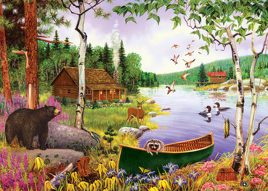 Bear Lake 35 Piece Tray Jigsaw Puzzle by Cobble Hill - 1