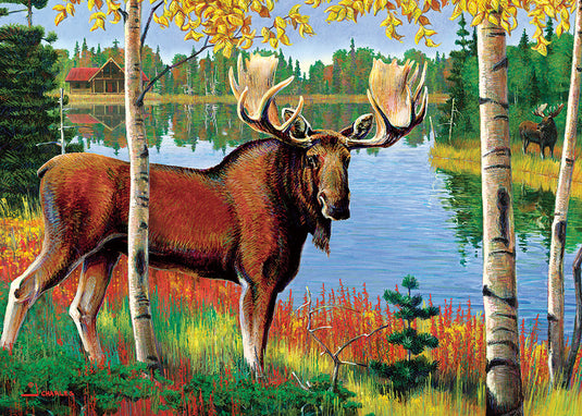 Moose 35 Piece Tray Jigsaw Puzzle by Cobble Hill - 1