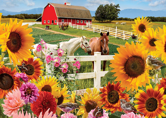 Sunshine Farm 35 Piece Tray Jigsaw Puzzle by Cobble Hill - 1