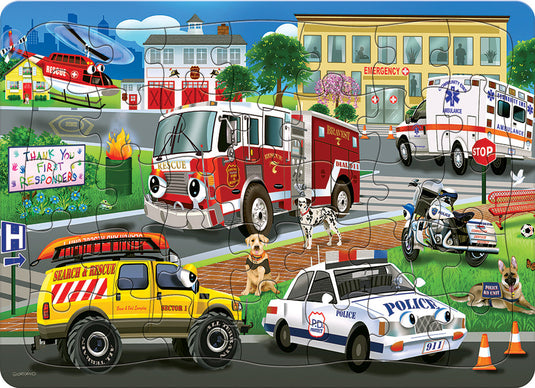 Emergency Response (tray) 35 Piece Jigsaw Puzzle by Cobble Hill