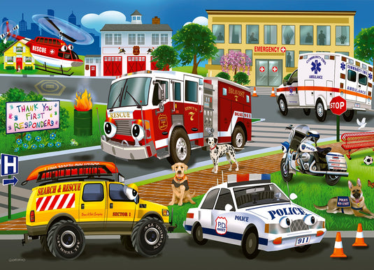 Emergency Response (tray) 35 Piece Jigsaw Puzzle by Cobble Hill