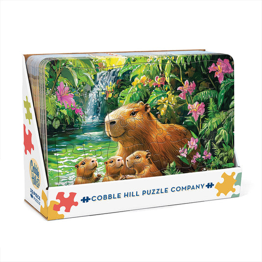 Capybaras (tray) 35 Piece Jigsaw Puzzle by Cobble Hill