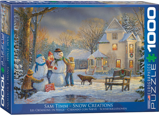 Snow Creations 1000 Piece Jigsaw Puzzle by Eurographics - 1