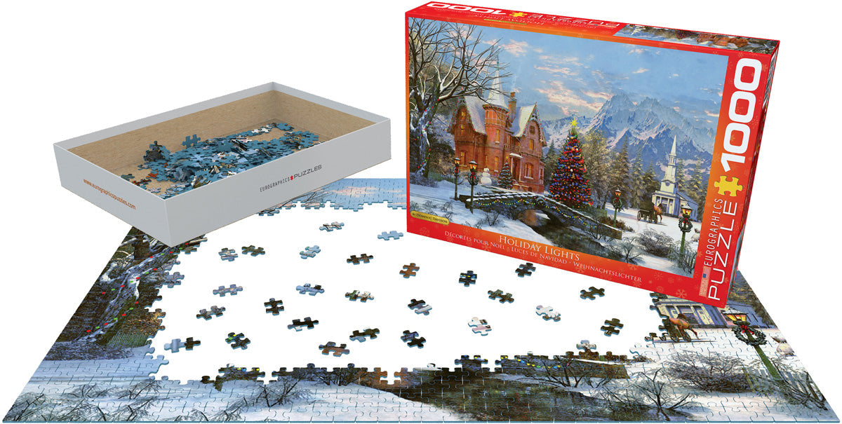Holiday Lights 1000 Piece Jigsaw Puzzle by Eurographics