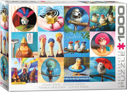 Funny Birds 1000 Piece Jigsaw Puzzle by Eurographics - 1