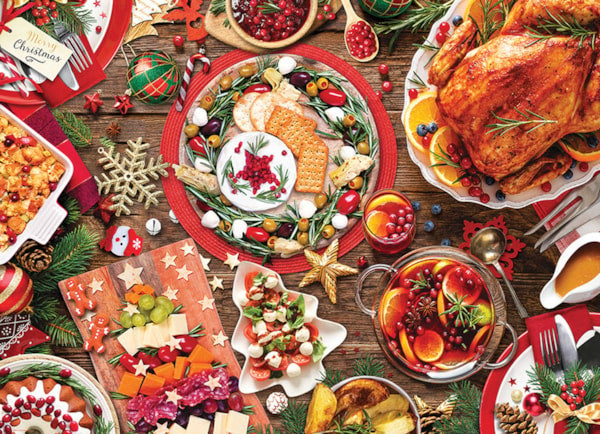 Christmas Dinner 1000 Piece Jigsaw Puzzle by Eurographics