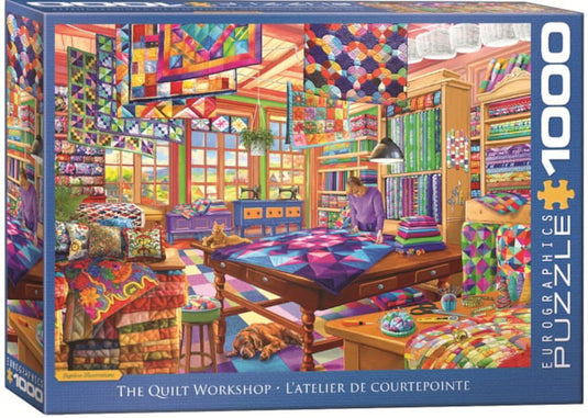 The Quilt Workshop 1000 Piece Jigsaw Puzzle by Eurographics - 1
