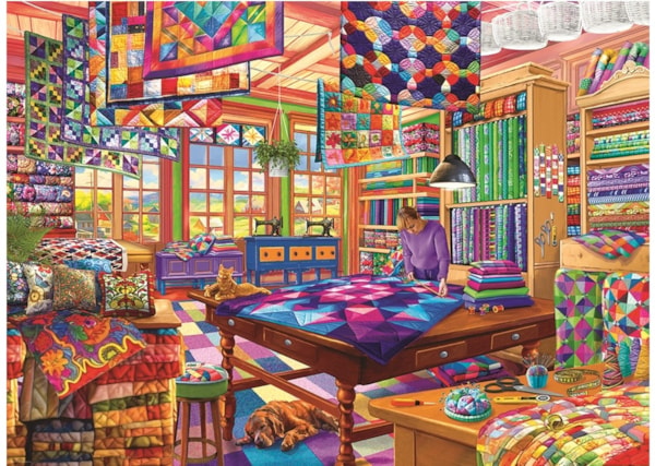 The Quilt Workshop 1000 Piece Jigsaw Puzzle by Eurographics