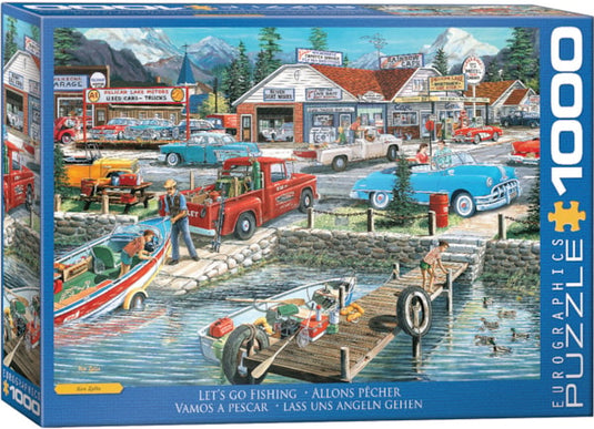 Let√ïs go Fishing 1000 Piece Jigsaw Puzzle by Eurographics - 1