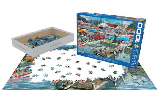 Let√ïs go Fishing 1000 Piece Jigsaw Puzzle by Eurographics - 3