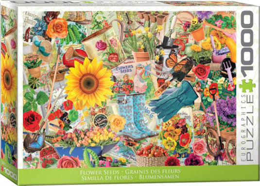Flower Seeds 1000 Piece Jigsaw Puzzle by Eurographics - 1
