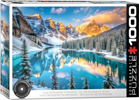 Lake Morraine in Winter 1000 Piece Jigsaw Puzzle by Eurographics - 1