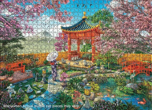 Japanese Spring Garden 1000 Piece Jigsaw Puzzle by Eurographics - 3