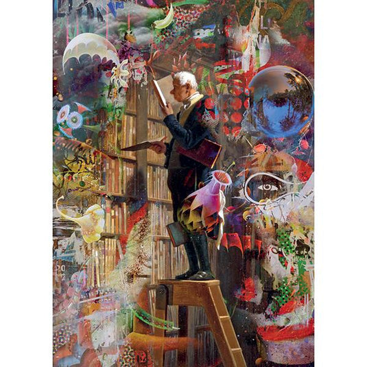 The Bookworm, Rebrush! 1000 Piece Jigsaw Puzzle by Heye - 2