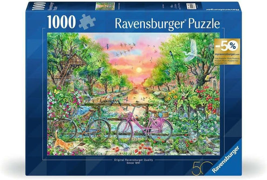 Dreamy Bikes in Amsterdam 1000 Piece Jigsaw Puzzle by Ravensburger