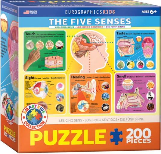 The Five Senses 200 Piece Jigsaw Puzzle by Eurographics - 1