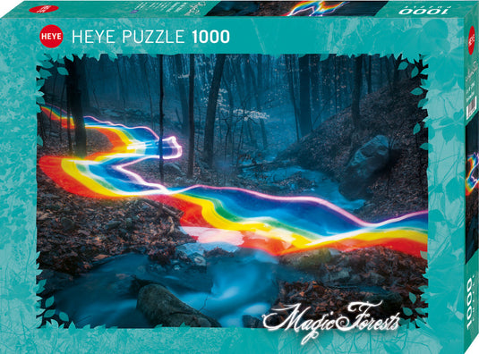 Magic Forests: Rainbow Road 1000 Piece Jigsaw Puzzle by Heye - 1
