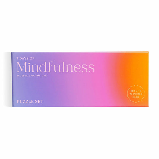 7 Days of Mindfulness Set of 7x 70 Piece Jigsaw Puzzles by Galison - 1