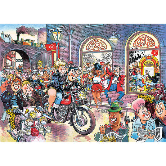 Destiny Retro #7: Rock Around the Clock 1000 Piece Jigsaw Puzzle by Jumbo - 2