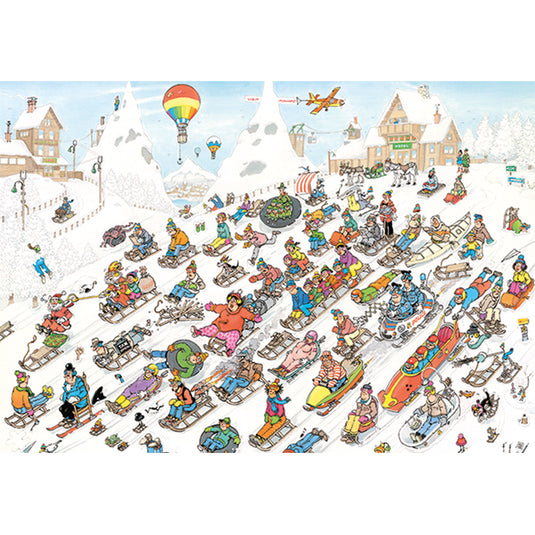 It's All Going Downhill 2000 Piece Jigsaw Puzzle by Jumbo - 2