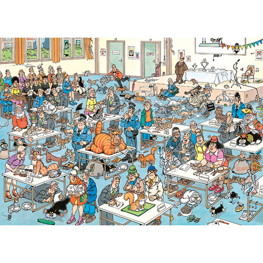 The Cat Pageantry 1000 Piece Jigsaw Puzzle by Jumbo - 2