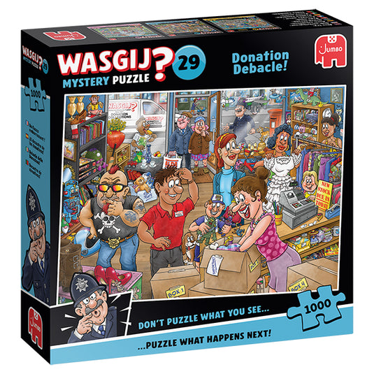 Wasgij Mystery #29 Donation Debacle 1000 Piece Jigsaw Puzzle by Jumbo
