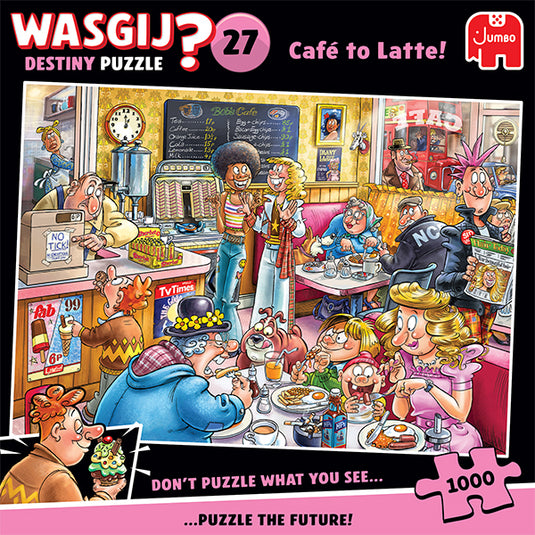 Wasgij Destiny #27 Cafe to Latte 1000 Piece Jigsaw Puzzle by Jumbo