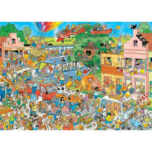 Music Shop & Holiday Jitters 2 x 1000 Piece Jigsaw Puzzle by Jumbo