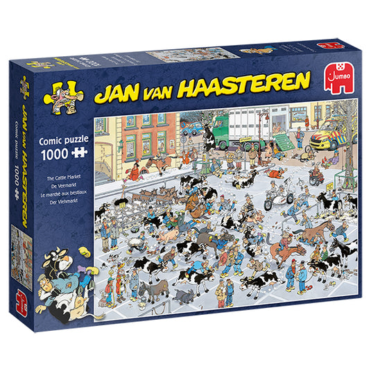 The Cattle Market 1000 Piece Jigsaw Puzzle by Jumbo - 1