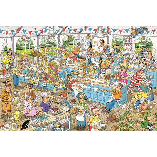 Clash of the Bakers 1500 Piece Jigsaw Puzzle by Jumbo - 2