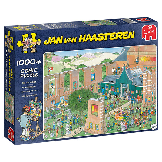 The Art Market 1000 Piece Jigsaw Puzzle by Jumbo - 1